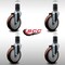 Service Caster 5'' SS Maroon Poly Wheel Swivel 1-5/8'' Expanding Stem Caster Set, 4PK SCC-SSEX20S514-PPUB-MRN-158-4 - alternate 3